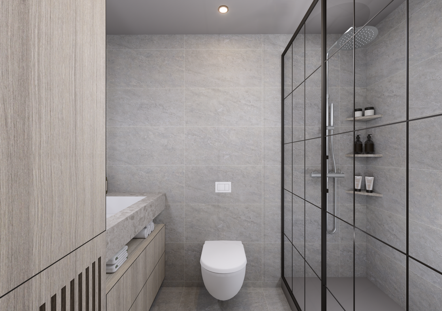 Sirius 48 banyo — premium yüzey detayları, I